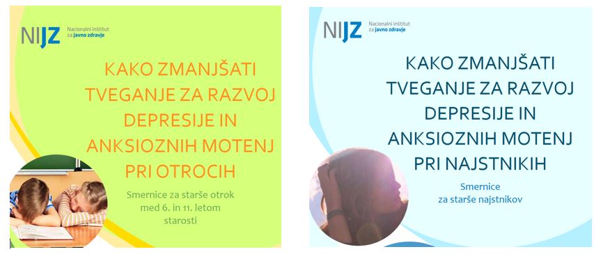 Smernice za starše – Kako zmanjšati tveganje za razvoj depresije in anksioznih motenj pri otrocih in pri najstnikih